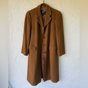 Burberry beautiful brown women’s long wool coat sz 6